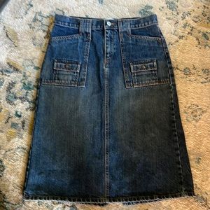 Vintage Gap denim skirt with pockets sz 4